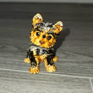 Yorkie Trinket Jewelry Box Collectible Unique